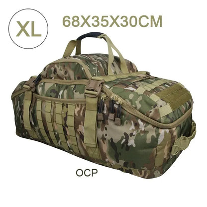 60-80L Molle Tactical Backpack Holdall For Travel Camping Hiking Sports Gym Duffel Bag