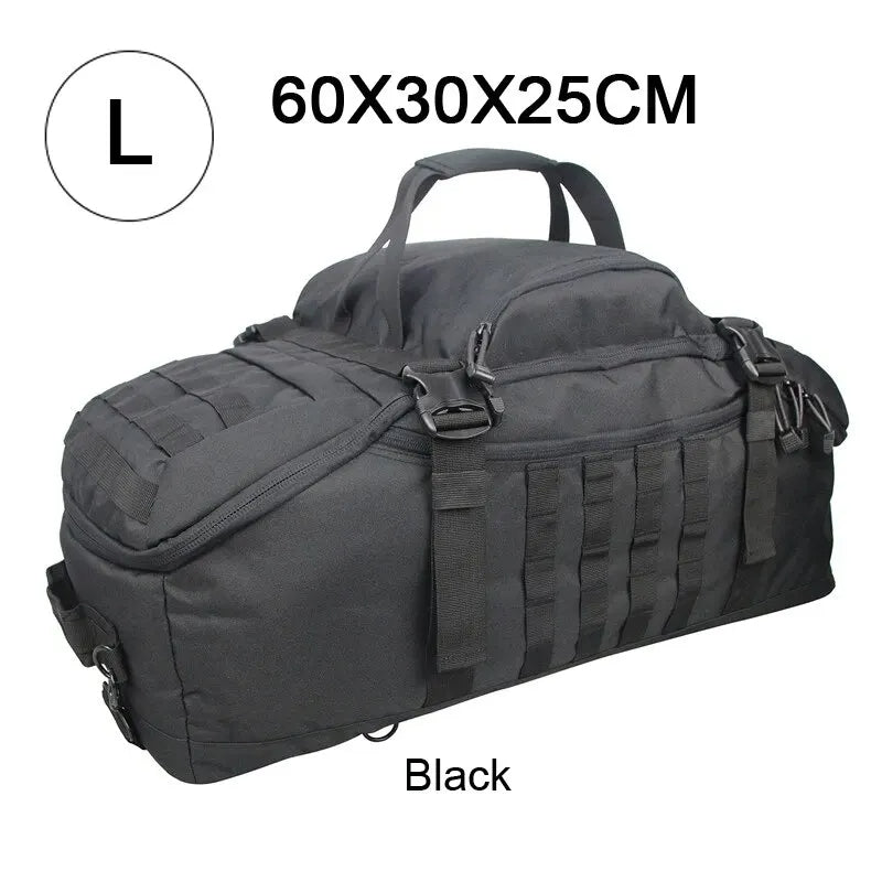 60-80L Molle Tactical Backpack Holdall For Travel Camping Hiking Sports Gym Duffel Bag