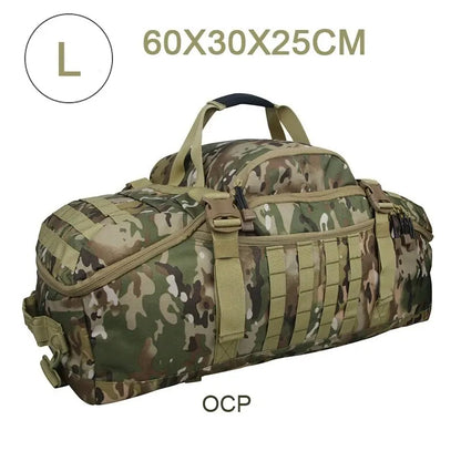 60-80L Molle Tactical Backpack Holdall For Travel Camping Hiking Sports Gym Duffel Bag