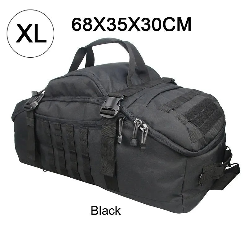 60-80L Molle Tactical Backpack Holdall For Travel Camping Hiking Sports Gym Duffel Bag