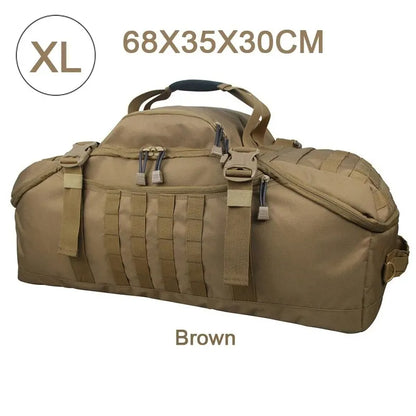 60-80L Molle Tactical Backpack Holdall For Travel Camping Hiking Sports Gym Duffel Bag