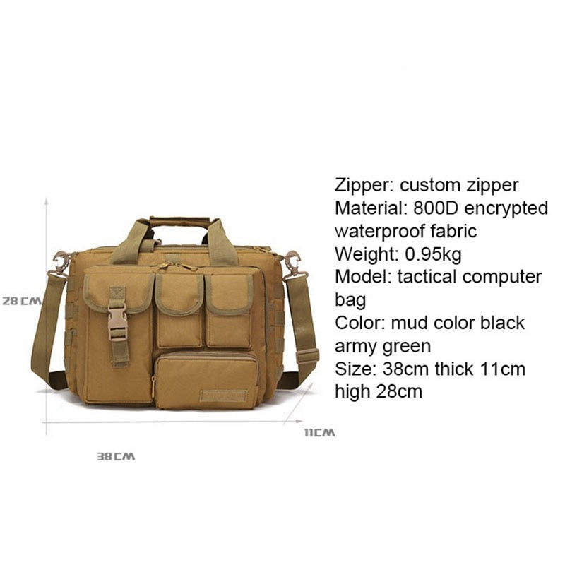 Big Capacity Messenger Bag For Travel Outdoor Hiking Adventure Expedition Photographer Shoulder Bag - Weatherproof 800D Ripstop Nylon