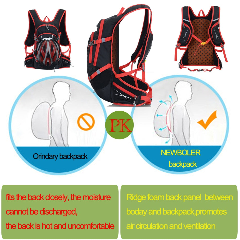 Ultralight Rainproof Trail Running Hydration Backpack For Running, Climbing, Cycling 10/15/20L Outdoor Sports Backpack