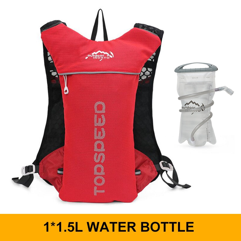 Ultralight Trail Running 5L Backpack Hydration Vest For Running, Hiking, Cycling, Multi-Compartments With Optional 1.5/2L Bladder Bag