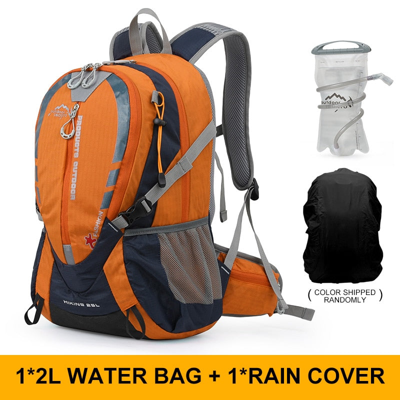 Hiking Backpack 25L Mountaineering Rucksack Ergonomic With 2L Water Hydration System