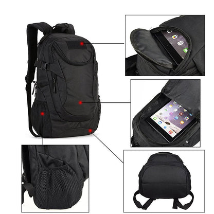 Multi-Purpose 25L Backpack For Hiking Trekking Water Resistant Durable 900D Nylon Travel Rucksack Suitable For 14 Inches Laptop