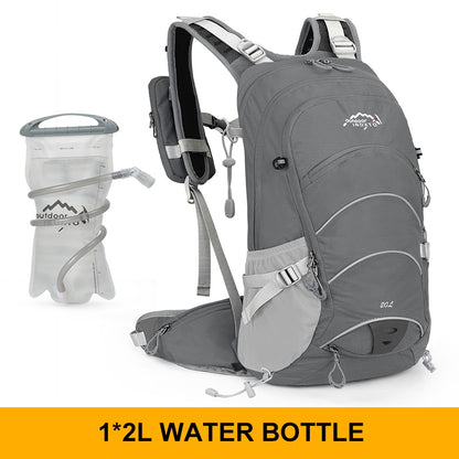 Mountaineering Hiking Running Backpack 20L Waterproof Hiking Rucksack Optional Hydration