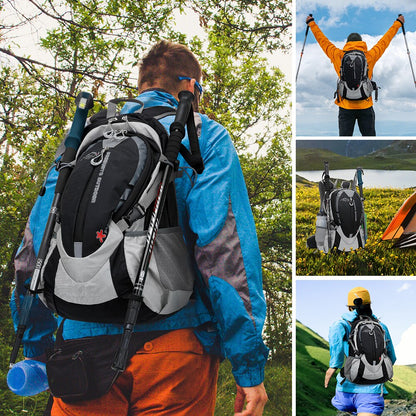 Hiking Backpack 25L Mountaineering Rucksack Ergonomic With 2L Water Hydration System