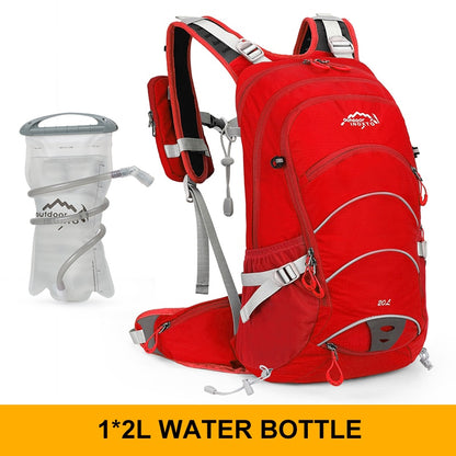 Mountaineering Hiking Running Backpack 20L Waterproof Hiking Rucksack Optional Hydration