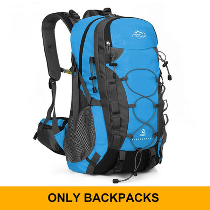 Sturdy 40L Backpack For Hiking, Trekking, Backpacking, Mountaineering, Travel - Spacious, Ergonomic Structure