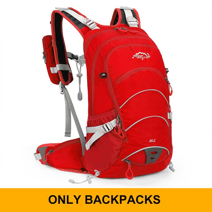 Mountaineering Hiking Running Backpack 20L Waterproof Hiking Rucksack Optional Hydration