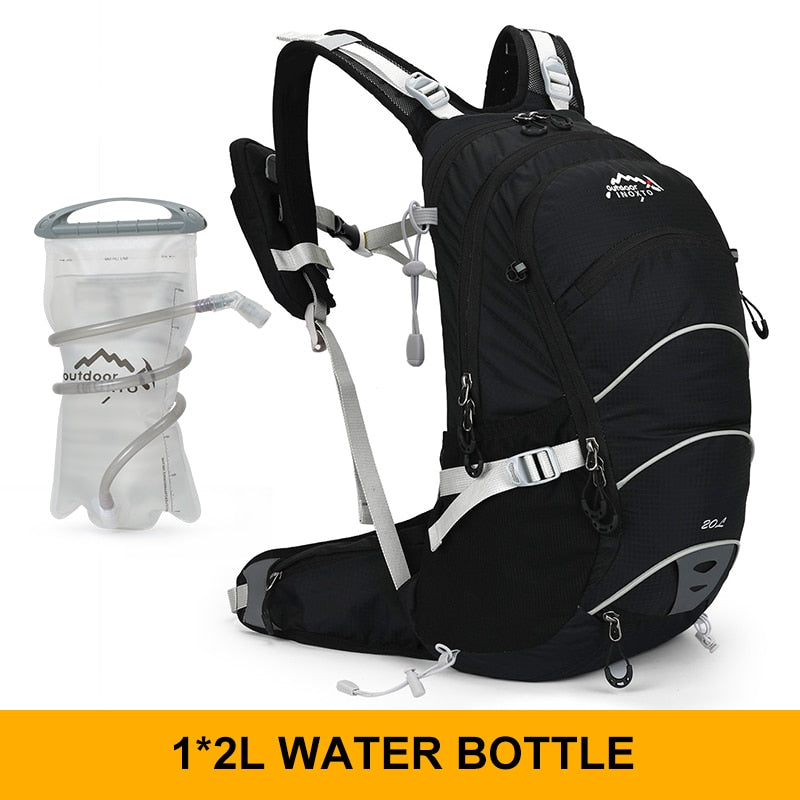 Mountaineering Hiking Running Backpack 20L Waterproof Hiking Rucksack Optional Hydration