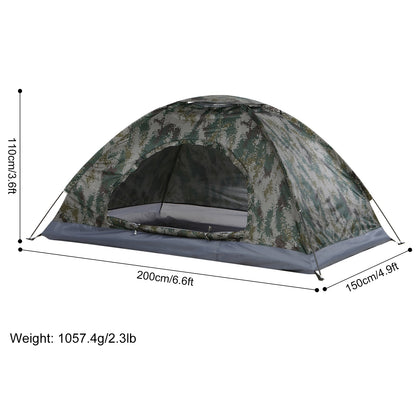 Ultralight Camping Tent Anti-UV Coated Beach Tent Shelter Bivvy Portable Single Double Person Tent For Hiking Sleeping Outdoors