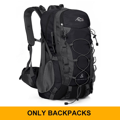 Sturdy 40L Backpack For Hiking, Trekking, Backpacking, Mountaineering, Travel - Spacious, Ergonomic Structure