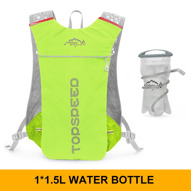 Ultralight Trail Running 5L Backpack Hydration Vest For Running, Hiking, Cycling, Multi-Compartments With Optional 1.5/2L Bladder Bag