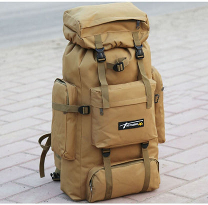 Large Capacity 70L Military Tactical Camo Backpack with and Molle System for Hiking and Travel