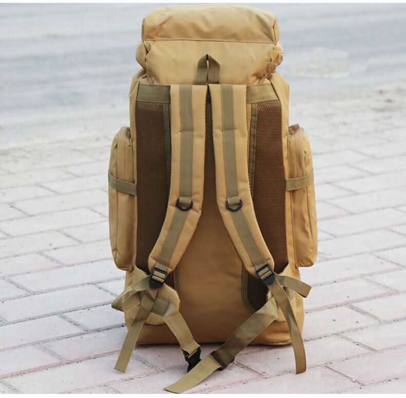 Large Capacity 70L Military Tactical Camo Backpack with and Molle System for Hiking and Travel