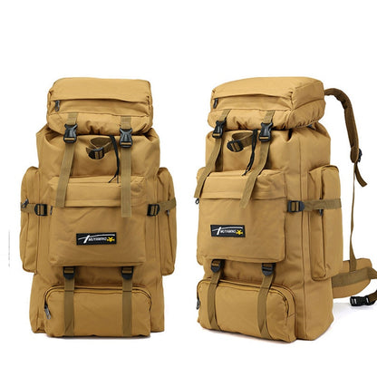 Large Capacity 70L Military Tactical Camo Backpack with and Molle System for Hiking and Travel