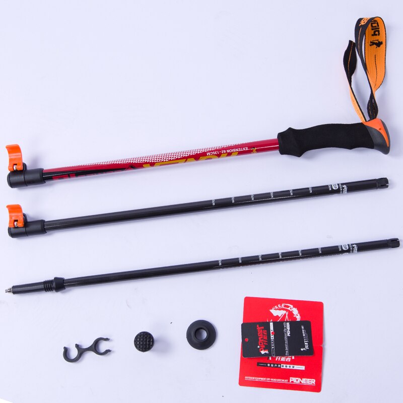 Ultralight Adjustable Telescopic Carbon Fiber Trekking Poles Lightweight Walking Sticks for Hiking Backpacking Mountain Climbing