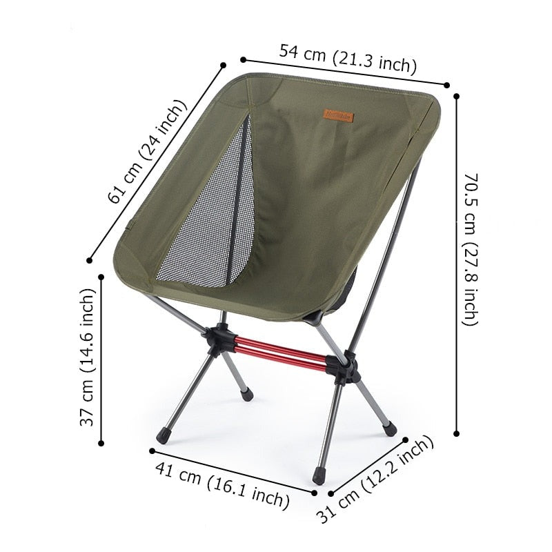 Ultralight Portable Folding Relaxing Camping Chair Travel Backpacking Picnic Beach Fishing