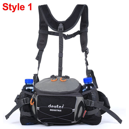 Multi-Pocket Waist Bag Chest Pack For Hiking Backpacking Trekking Running Climbing Accessories Outdoor Sports Travel Bag