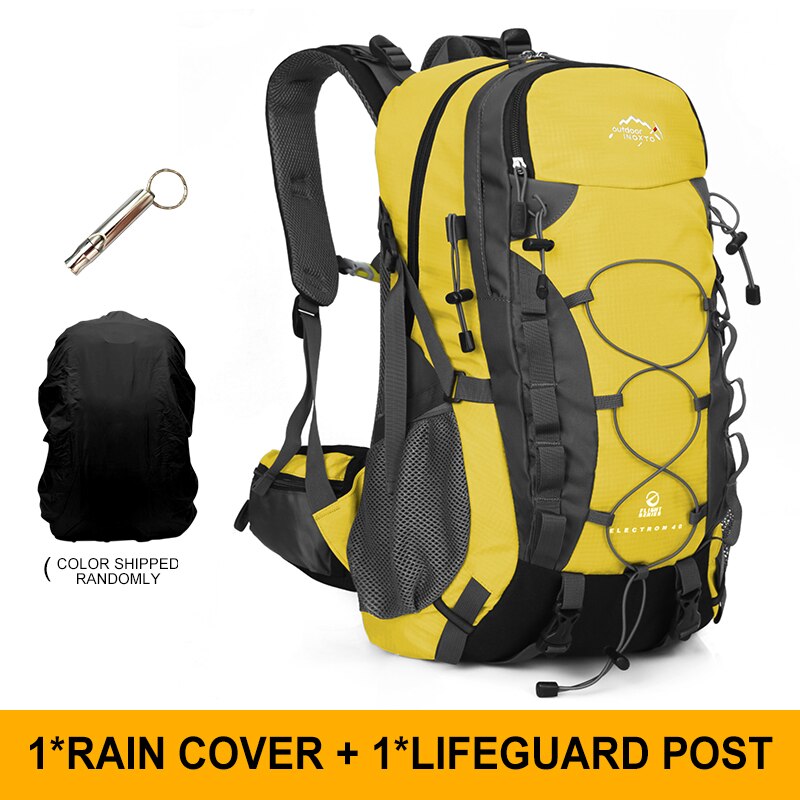 Sturdy 40L Backpack For Hiking, Trekking, Backpacking, Mountaineering, Travel - Spacious, Ergonomic Structure