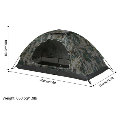 Ultralight Camping Tent Anti-UV Coated Beach Tent Shelter Bivvy Portable Single Double Person Tent For Hiking Sleeping Outdoors