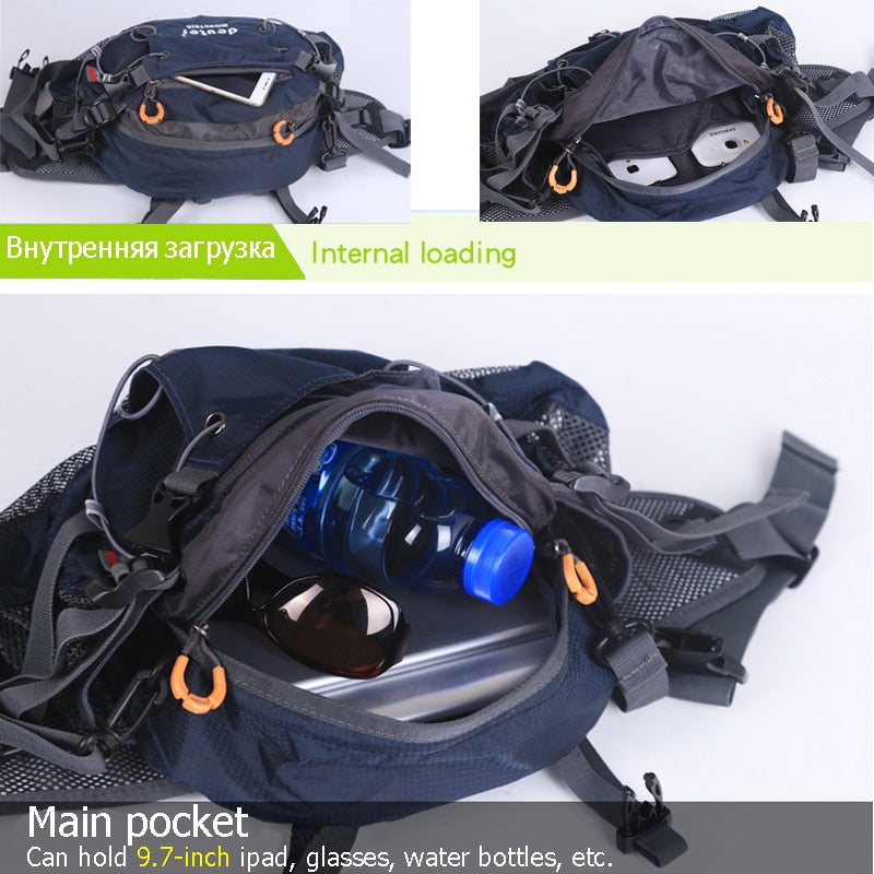 Multi-Pocket Waist Bag Chest Pack For Hiking Backpacking Trekking Running Climbing Accessories Outdoor Sports Travel Bag