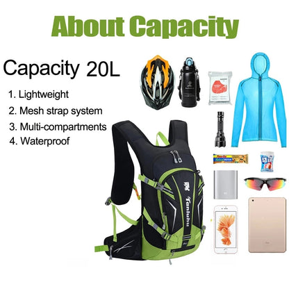 Ultralight Rainproof Trail Running Hydration Backpack For Running, Climbing, Cycling 10/15/20L Outdoor Sports Backpack