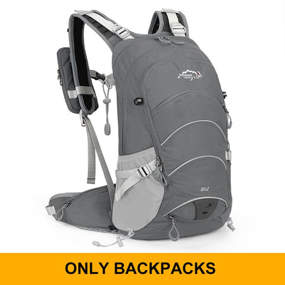 Mountaineering Hiking Running Backpack 20L Waterproof Hiking Rucksack Optional Hydration