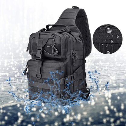 Molle Sling Backpack Shoulder Bag Rucksack Day Pack For Hiking Running Camping Hunting Large Capacity 600D Nylon Adventure Backpack