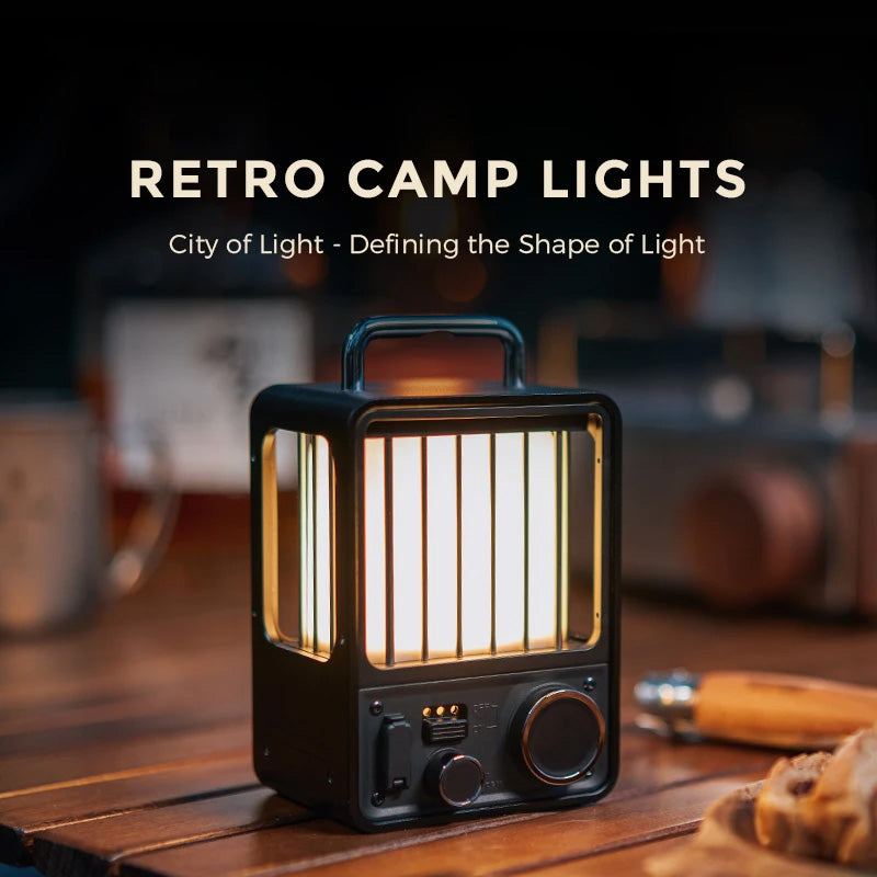 Retro Outdoor Camping Lamp Portable Villa Lantern - Waterproof, Rechargeable and Bright - Vintage Style with Modern Features