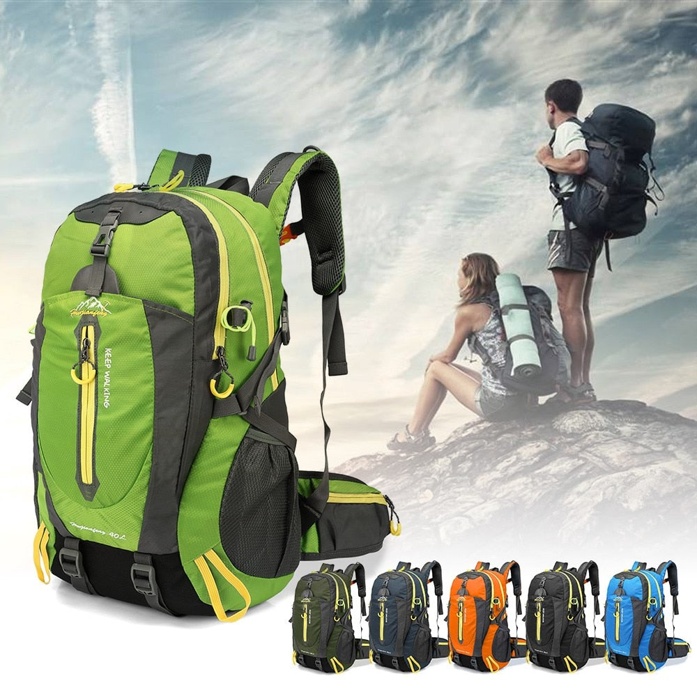 40L Multi-Purpose Unisex Backpack For Hiking Travel Lightweight Compact & Versatile Water Resistant Backpacking Daypack Laptop Rucksack