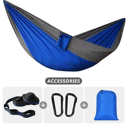 Portable Lightweight 210T Parachute Nylon Hammock for Camping Hiking Travel Adventure - Single Size 220x90cm