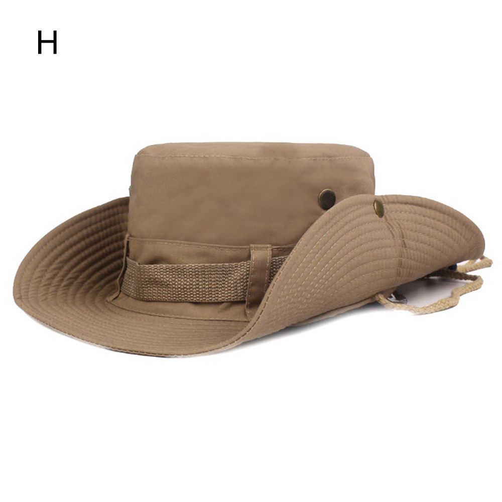 Outdoor Safari Hat Wide Brimmed Lightweight Unisex Summer Boonie Hat Anti-UV Sunshade Headwear For Hiking Backpacking 3 Season Travel Gear