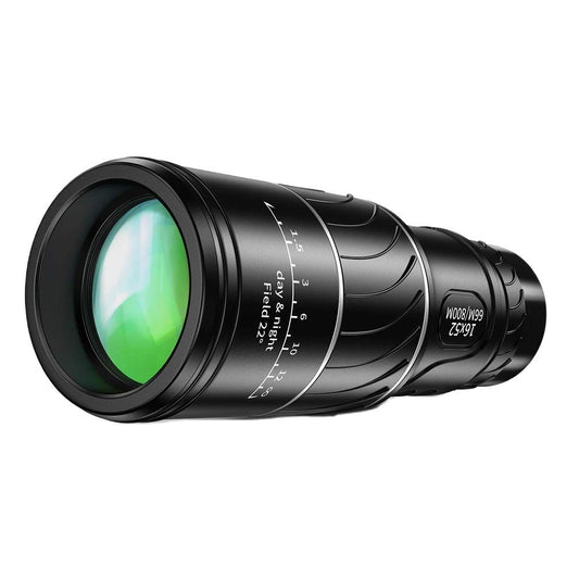 Powerful and Compact 16x52 Dual Focus Monocular Telescope with Fully Coated Optics for Outdoor Sports and Camping