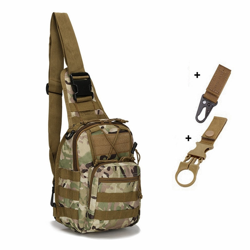 Unisex Tactical Shoulder Bag Backpack For Outdoor Sports Fishing Camping Travel Trekking