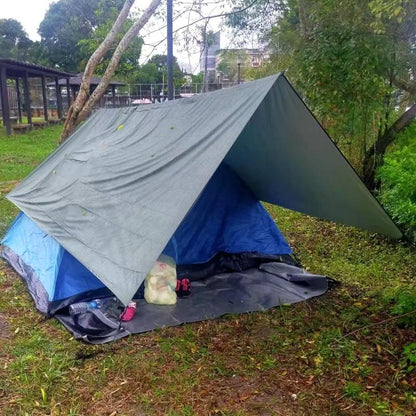 Army Green Outdoor Rainproof Shade Sail Tarp Awning: A Durable and Versatile Canopy for Your Outdoor Needs