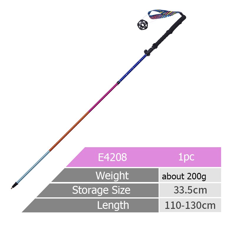 Unisex Ultralight Adjustable Height Trekking Poles For Hiking, Backpacking, Trail Running Light Weight Aluminum Hiking Poles