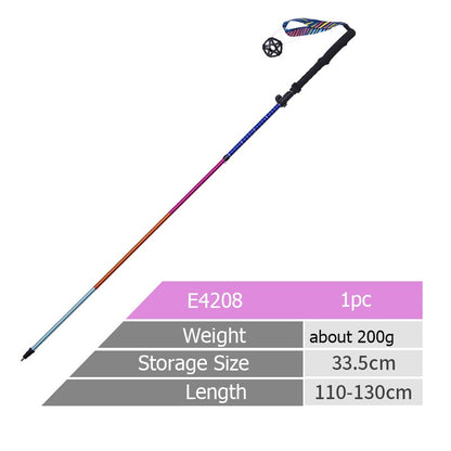 Unisex Ultralight Adjustable Height Trekking Poles For Hiking, Backpacking, Trail Running Light Weight Aluminum Hiking Poles