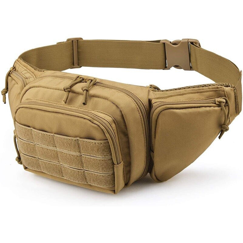 Multi-Purpose Tactical Waist Pack Travel Fanny Bag Multi-Pocketed Belt Pack For Hiking, Traveling, Backpacking, EDC & Trekking Accessories