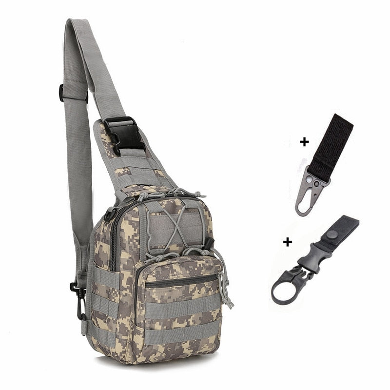 Unisex Tactical Shoulder Bag Backpack For Outdoor Sports Fishing Camping Travel Trekking