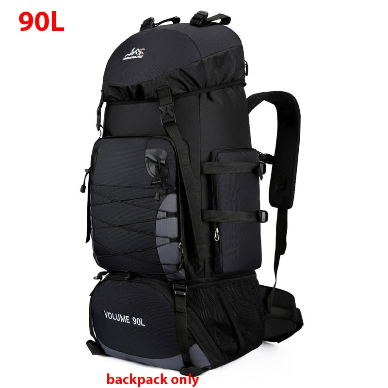 Large Capacity 80-90L Backpack For Trekking Hiking Camping Unisex Versatile Travel Rucksack