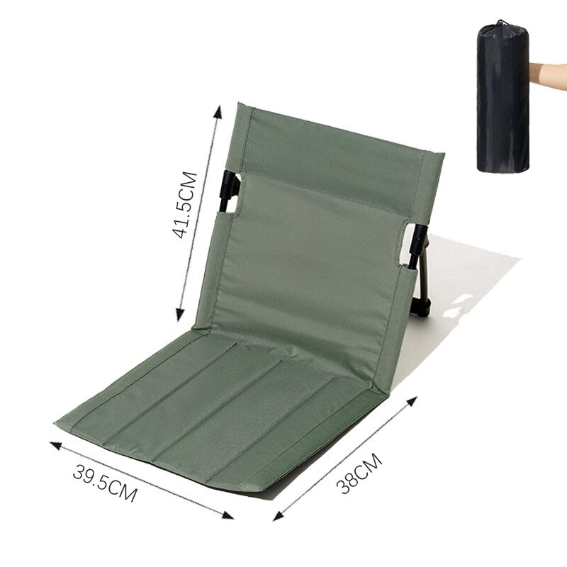 Outdoor Picnic Folding Back Chair - Comfortable, Durable and Foldable - Perfect for Camping, Fishing, Picnic & Travel