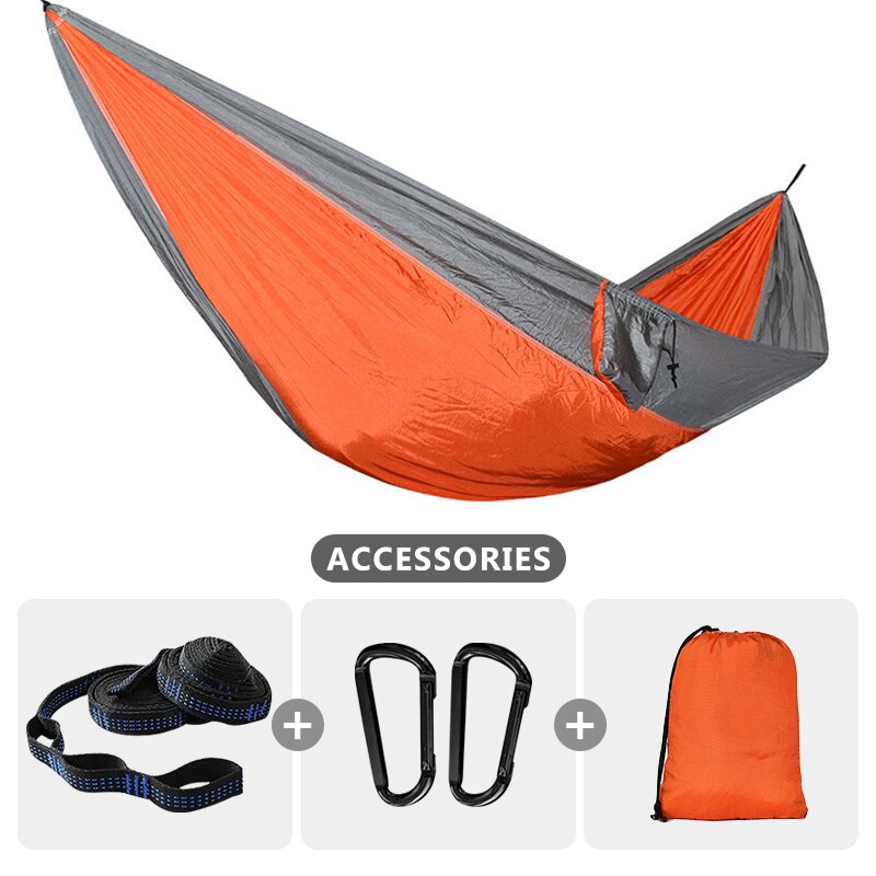 Portable Lightweight 210T Parachute Nylon Hammock for Camping Hiking Travel Adventure - Single Size 220x90cm