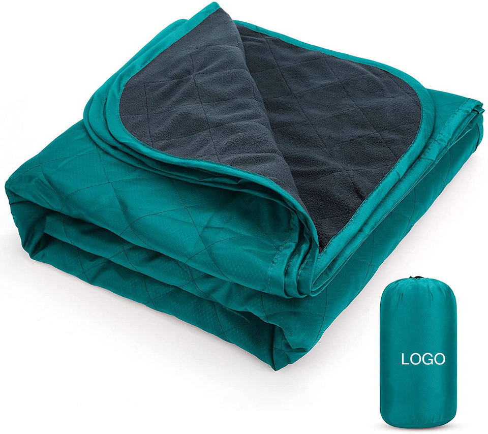 210gsm Polar Fleece Portable Travel Quilt Winter Travel Blanket For Camping Picnics Outdoor Leisure Windproof Rain Resistant