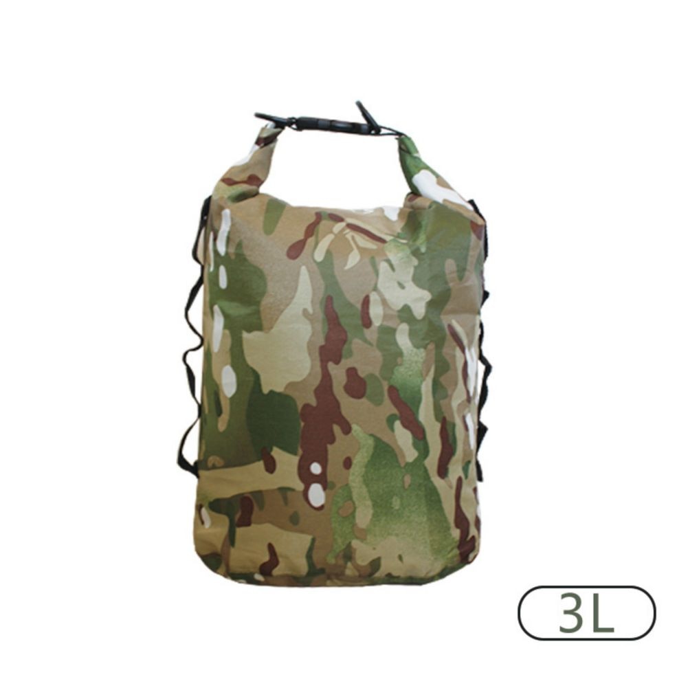 Camouflage Waterproof Stuff Sack Backpack Portable Outdoor Travel Adventure Bag For Paddle Boarding Rafting Dry Bag 3L - 35L