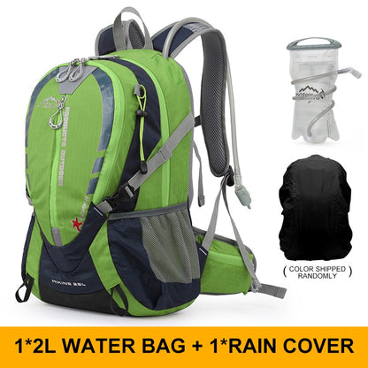 Hiking Backpack 25L Mountaineering Rucksack Ergonomic With 2L Water Hydration System