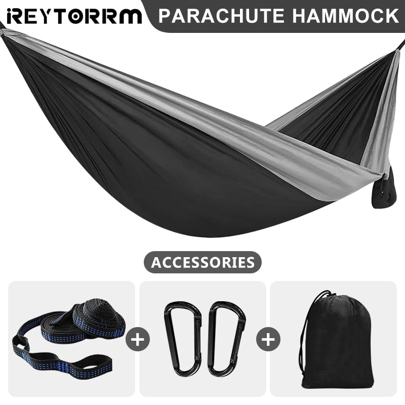 Portable Lightweight 210T Parachute Nylon Hammock for Camping Hiking Travel Adventure - Single Size 220x90cm