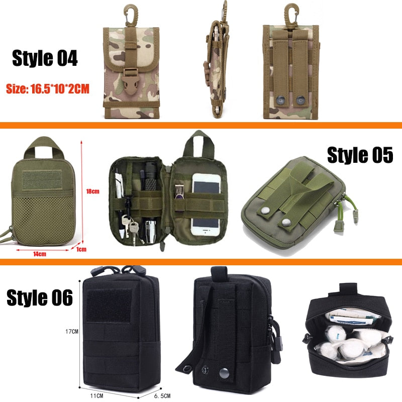 Tactical Waist Pack Molle Pouch Belt Pack Fanny Bag For Hiking Camping Trekking Travel